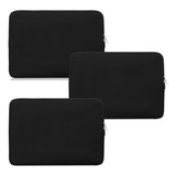 Kit 3 Mala Case De Notebook Macbook Slim Neoprene 14p15p17p 