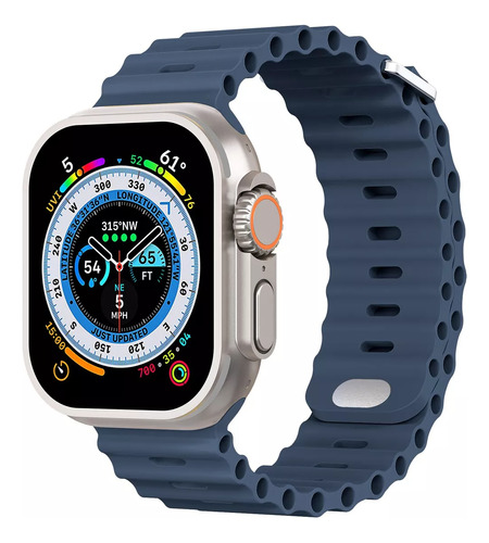 Correa De Silicona Oceánica Para Apple Watch Ultra Band Seri