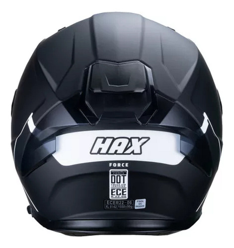 Casco Force Negro Mate/blanco Hax