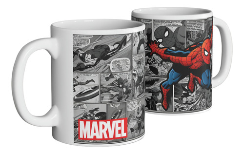 Mug Taza Spiderman Marvel Comics | Pocillo Superhéroes 11 Oz