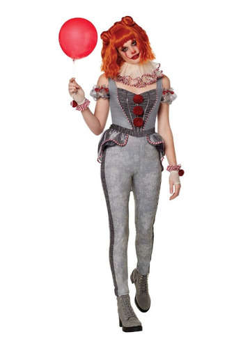 It/eso, Disfraz/cosplay Delujo Pennywise (signature Collection) Mujer