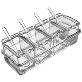 Especiero Organizador Acrílico De Cocina Portatil Multiusos Color Transparente