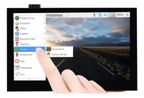 Display Tela Touch 4.3 Pol 800x480 Dsi Ips Raspberry Pi 3 4 