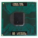 Cpu Intel® T2050 1.60 Ghz Core  Duo 64 Bit Fsb 533 2mb Cache