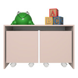 Mesa Organizadora Brinquedo Infantil 2 Baús Rosa 100% Mdf