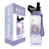 Live Infinitely Botella De Agua Para Niños De 20 Oz Con Paji