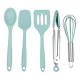 Set Mini Utensilios Cocina En Silicona 5pz Ideal Para Niños