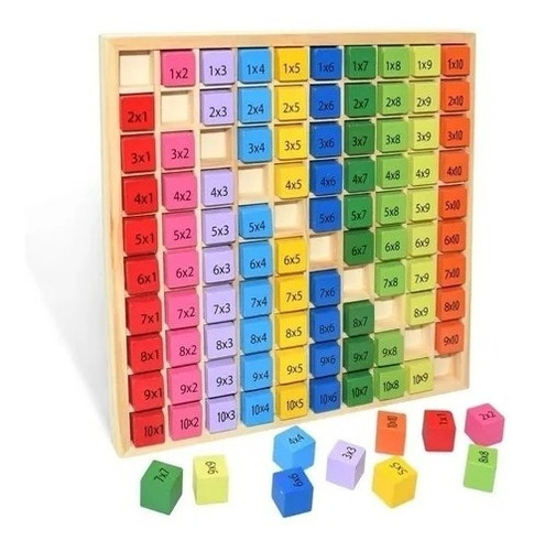 Tabla De Multiplicar Montessori , Juguete Didactico Madera