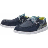 Hey Dude Zapatos Mocasines Wally Hawk Space Blue Hombre