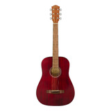 Guitarra Acústica Fender Fa-15 Tamaño 3/4 Cuerdas Acero Red 