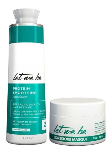 Let Me Be Escova Termoselagem 500 Ml + Biorestore 250g 