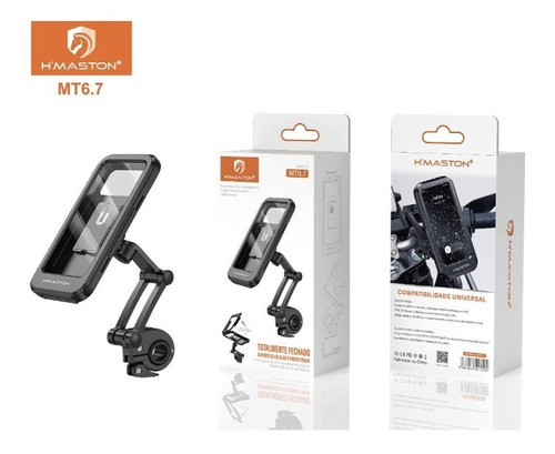 Suporte Moto E Bike Á Prova Dágua Articulado Travas Hmaston 