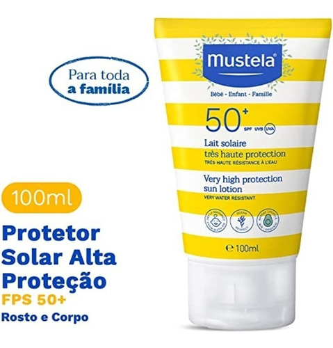 Protetor Solar Mustela Infantil Loção Fps50 100ml