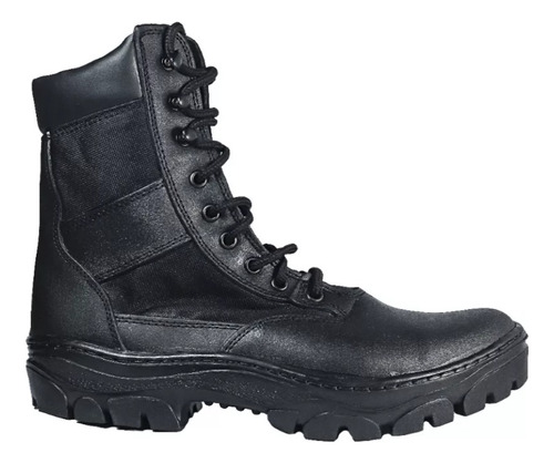 Bota Premium Táctico Borcego Cuero Flor Policía Paintball