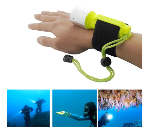 Lámpara 5000 Lumens Buceo Profecional Sumergible 60m Recarg 