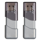 Pendrives Pny Usb 3.0 Turbo Attache 3 De 256 Gb, Pack De 2