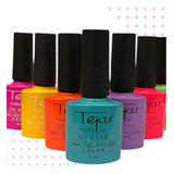 12 Esmalte Uv Semipermanente Tejar 9ml Nails Uñas Lefemme