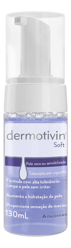 Dermotivin Soft Sabonete Em Espuma De Limpeza Facial 130ml