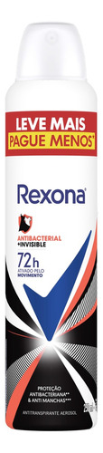 Antitranspirante Rexona Antibacterial E Invisible 250 Ml