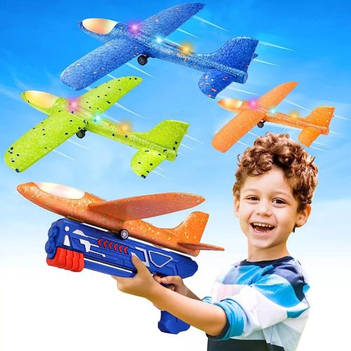 Juguetes De Aviones Lanzadores De Espuma De Varios Colores 