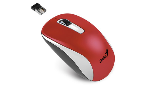 Mouse Nx-7010 Usb Rojo-blanco Genius