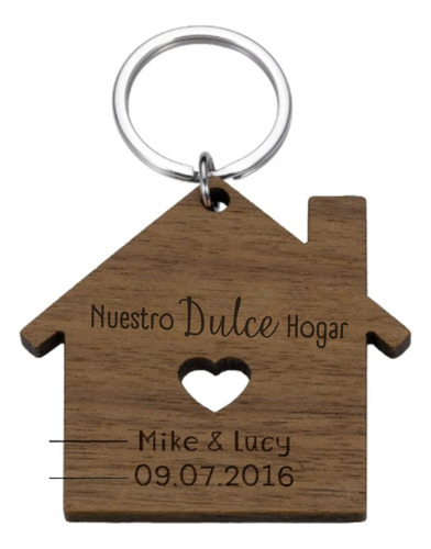 Llaveros Personalizados En Mdf En Forma De Casa