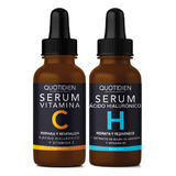 Kit 1 Serum Facial Vitamina C + 1 Suero Facial Ácido Hialurónico - Todo Tipo De Piel- Skin Care Facial - Quotidien - Skincare - Paquete