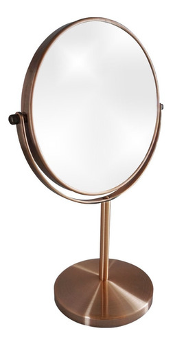 Lux Sany Mir-08hg Espejo Maquillaje Doble Cara 20cm Oro Rosa