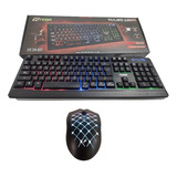 Teclado Y Mouse Kit Gamer Retroiluminado Con Luz Oferta 