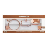 Kit Acessórios Banheiro 5 Pçs Rose Gold 2000 F24 Lorenzetti