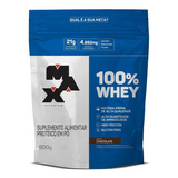 Suplemento Em Pó Max Titanium  Proteínas 100% Whey Proteínas 100% Whey Sabor  Chocolate Em Sachê De 900g