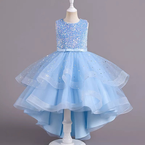 Vestido De Fiesta De Graduación Con Lentejuelas Para Niños D