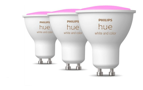 Philips Hue Lámpara Gu10 Bluetooth Color X3 Unidades