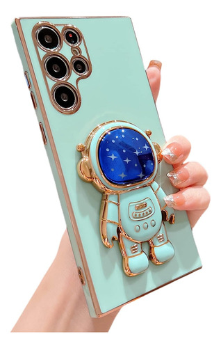 Funda Para Samsung Galaxy S22 Ultra 3d Astronauta - Verde