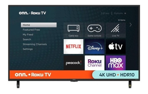 Smart Tv Onn 43 Pulgadas 4k Hd Uhd 2160p Led Roku Hdr