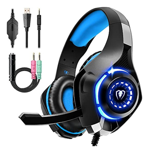 Auriculares Para Juegos Para Ps4 Ps5 Xbox One Switch Pc Con 