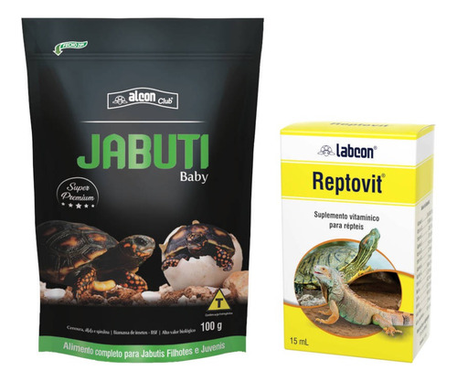 Kit Alcon Club Jabuti Baby ( Ração 100g + Vitaminas )