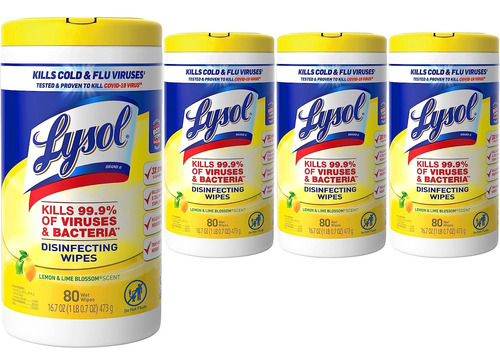 Lysol Toallitas De Desinfeccion Paquete Vario 320 Toallitas 