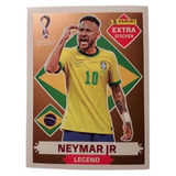 Lámina Neymar Jr Bronce Extra Sticker Panini Qatar 2022 