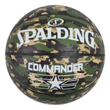 Balón Spalding Basquetbol Commander #7 Camo Piel Sintética