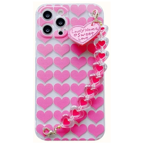 Estuche Forro Funda  Case Para iPhone Estampado Corazones