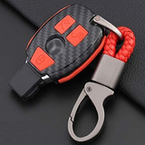 Ontto Key Fob Case Carbon Fiber Texture Premium Silicone Cas