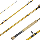 Caña Pesca Con Mosca #7-8 Caster Black Creek 2.7m 4 Tramos 