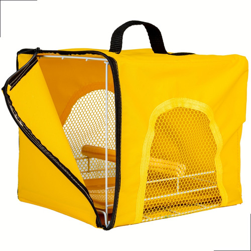 Bolsa Caixa Transporte Aves Calopsita Periquito Pássaros Top Cor Amarelo