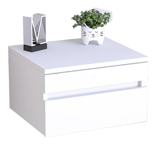 Mesa De Noche Amancio Flotante Nochero Mueble Deco Bandeja