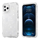 Funda De Brillos Glitter Para iPhone Uso Rudo