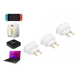 Kit 3 Adaptadores De Tomada Celular Importado Eua Brasil Dan