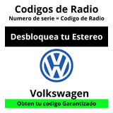Códigos De Radio Vw Volkswagen - Desbloqueo Estéreo