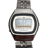 Reloj Orient Lcd Cuarzo Vintage G611107-40, Setentero, Raro