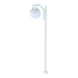 Luminária Poste Balizador Jardim Plástico P23/1 Branco